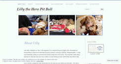 Desktop Screenshot of lillytheheropitbull.com