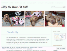 Tablet Screenshot of lillytheheropitbull.com